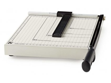 NEDIS řezačka na papír/ formát A4/ velikost řezu 210 x 297 mm/ kovová čepel/ černo-stříbrná