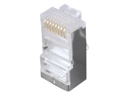 Solarix konektor RJ45 CAT5E STP 8p8c stíněný neskládaný na licnu KRJ45/5SH