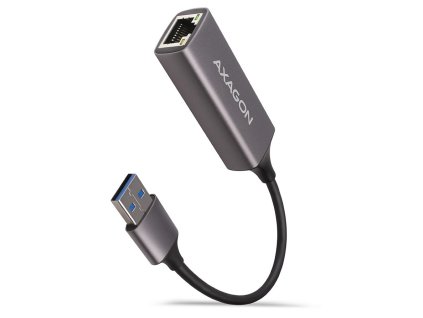 AXAGON adaptér USB-A na GLAN(RJ-45) / ADE-TR / USB 3.2 Gen1 / hliníkové tělo / 15cm