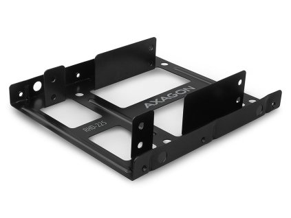 AXAGON kovový rámeček pro 2x 2,5" disk do 3,5" / RHD-225 / možnost instalace FAN o průměru 80mm