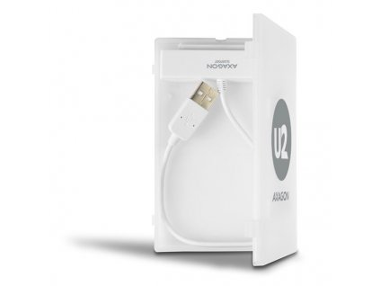 AXAGON pouzdro na 2,5" disk / ADSA-1S / USB 2.0 / SATA / USB-A / bílé