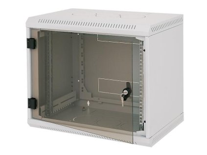 Triton 19' rozvaděč jednodílný 18U/500mm vylamovací otvor pro ventilátor RAL7035, šedý