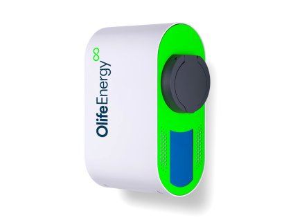 OlifeEnergy EV nabíječ elektromobilů BASE AC 22kW, Wallbox, Type2, zásuvka, RFID, automód