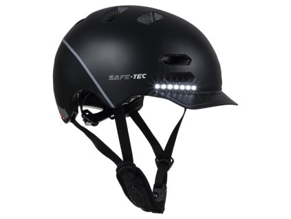 SAFE-TEC Chytrá Bluetooth helma/ SK8 Black L