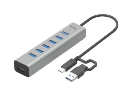 i-tec USB-C nabíjecí HUB Metal/ 7 portů/ USB-A 3.2 Gen 1/ kovový