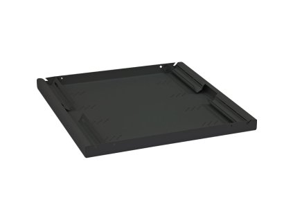 Triton Polička s perforací 1U/850mm, max.nosnost 80kg, čer.