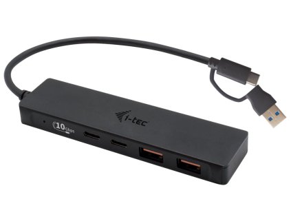 i-tec USB-A/USB-C Metal HUB 2x USB 3.1 + 2x USB-C