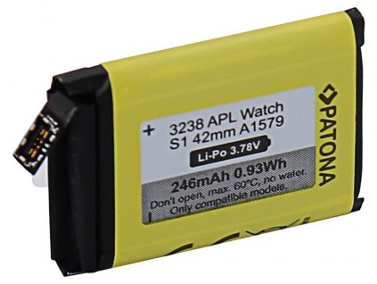 PATONA baterie pro chytré hodinky Apple Watch 1 246mAh A1579 42mm
