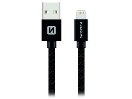 Swissten Datový Kabel Textile Usb / Lightning Mfi 1,2 M Černý