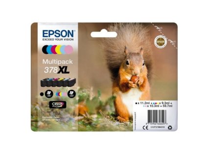 Epson inkoustová náplň/ C13T37984010/ multipack/ 378 XL Claria/ Expression Photo XP-8500, XP-8505/ 6 barev
