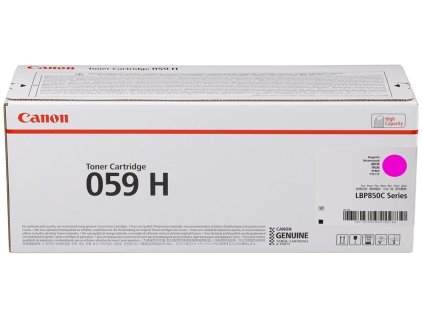 Canon originální vysokokapacitní toner Cartridge 059 H M Toner magenta, LBP852Cx, kapacita 13 500 stran