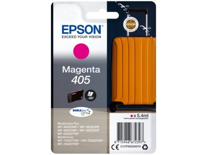 Epson inkoustová nápln 405 DURABrite Ultra Ink/ C13T05G34010/ Magenta