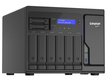 QNAP TS-h886-D1622-16G   Xeon D-1622/2,6-3,2GHz/16GBRAM/6x3,5SATA/2x2,5SATA/2xM.2/4x2,5GbE/3xUSB3.2/2xPCIe