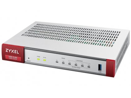 ZyXEL ZyWALL USGFLEX 100 V2  with 1 Year UTM BUNDLE / Firewall / 10/100/1000, 1x WAN, 4x LAN/DMZ ports, 1x USB