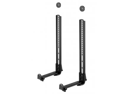 Neomounts AWL29-650BL1/Držák na reproduktor/ nad/pod držák obrazovky/nosn. 15kg/hloubka 7,7-21 cm/černá