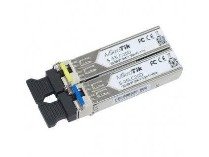MikroTik S-35/53LC20D Gigabit WDM single-mode MiniGBIC modul (SFP)
