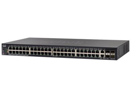Cisco switch SG550X-48-K9-EU, 48x10G, 2x 10G SFP+, 2x 10GBase-T, stack, management