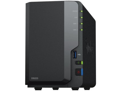 Synology DS223   2x SATA, 2GB RAM, 3x USB 3.2, 1x GbE