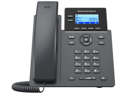 Grandstream GRP2602P/ VoIP telefon/ 2,21" podsvícený grafický display/ 4x SIP/ 2x LAN/ PoE, GDMS