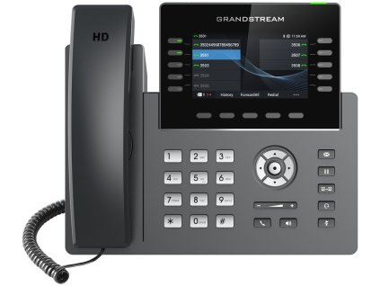 Grandstream GRP2615/ VoIP telefon/ barevný display/ 5x SIP/ 2x Gbit LAN/ 1x USB/ WiFi, BT/ PoE