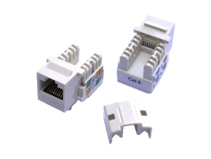 DATACOM Keystone RJ45 UTP CAT6 (DUAL) MINI bílý