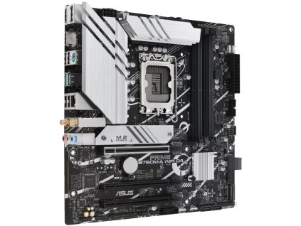 ASUS PRIME B760M-A WIFI D4 / Intel B760 / LGA1700 / 4x DDR4 / 2x M.2 / DP / 2x HDMI / WIFI / mATX
