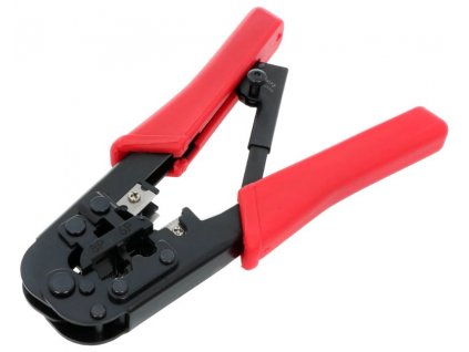 DATACOM Konektorovací kleště UNIVERZAL  8P+6P RD ráčna (RJ-45,12,11)