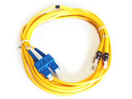 DATACOM optický patchcord ST-SC 09/125 SM   3m duplex