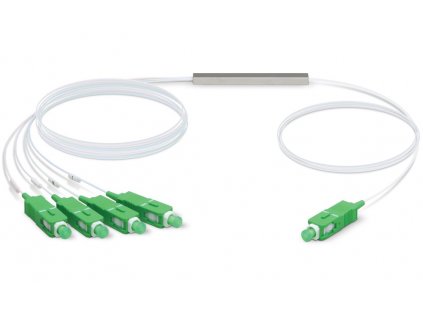 Ubiquiti UFiber Splitter 4 - optický rozbočovač 1:4, 1260-1650 nm, SC/APC konektory, délka 1,5 m