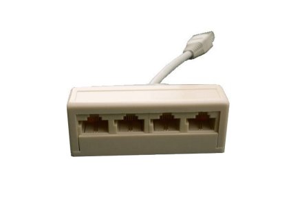 DATACOM Rozčtverka UTP CAT3  4xRJ45 (8p2c-1M/4F)