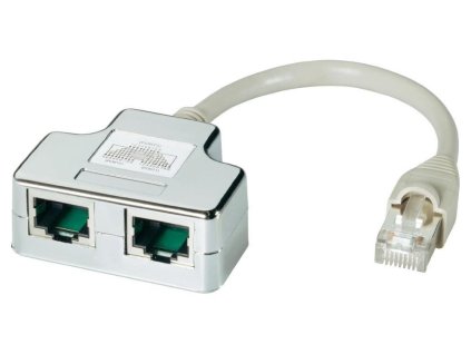 DATACOM "Y" adaptér UTP CAT5E  PC / PC+PC