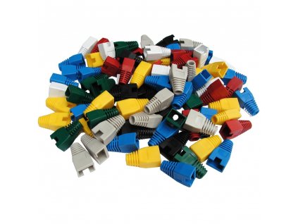 DATACOM ochrana pro plug RJ45 s výřezem bílý