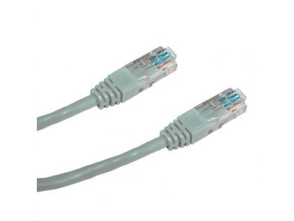 DATACOM Patch kabel UTP CAT5E 0,5m šedý