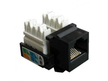 DATACOM Keystone RJ45 UTP CAT5E (110) KLASIK černý