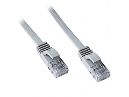 DATACOM Patch kabel UTP CAT6 1m plochý šedý
