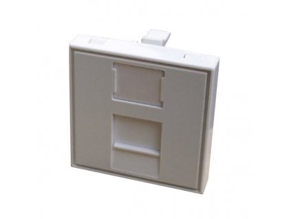 DATACOM Modul (45 x 45mm) do parapetní lišty s clonkou bílý