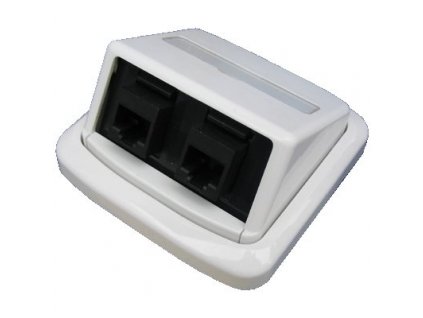 ABB Tango Datová zásuvka UTP CAT6 2xRJ45 BK key bílá