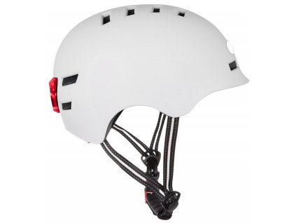 BLUETOUCH bezpečnostní helma s LED/ velikost M/ bílá