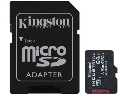 KINGSTON 64GB microSDXC / Industrial Temp / UHS-I / U3 / vč. adaptéru