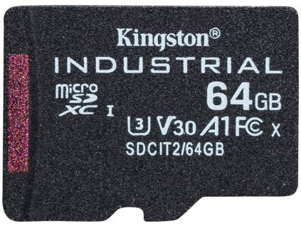 KINGSTON 64GB microSDXC / Industrial Temp / UHS-I / U3 / bez adaptéru
