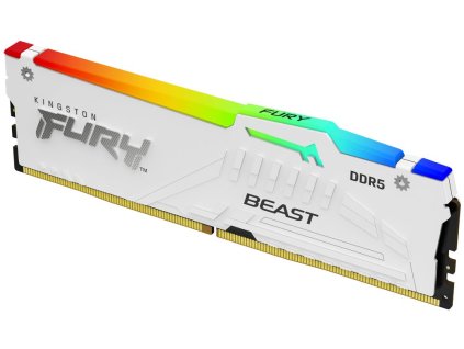 KINGSTON FURY Beast White RGB XMP 16GB DDR5 5600MT/s / CL40 / DIMM /
