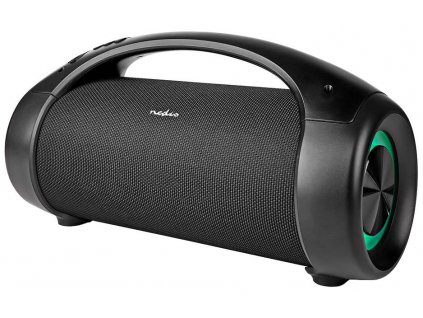 NEDIS párty reproduktor/ 2.0/ výkon 50 W/ Bluetooth/ AUX/ USB/ 3,5 mm jack/ IPX5/ párty osvětlení/ černý
