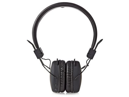 NEDIS bezdrátová sluchátka + mikrofon/ ON-EAR/ výdrž 15 hodin/ ovládání stiskem/ ovládání hlasitosti/ černé