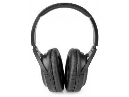 NEDIS bezdrátová sluchátka + mikrofon/ OVER-EAR/ výdrž 20 hodin/ ovládání stiskem/ ovládání hlasitosti/ černé