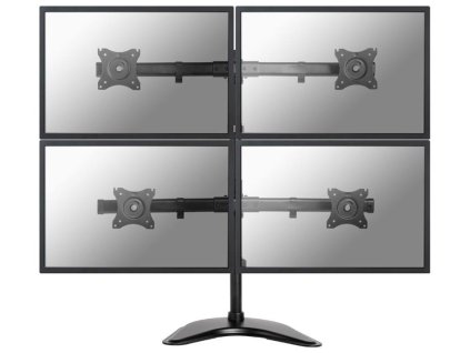 Neomounts Select  NM-D335D4BLACK / Flat Screen Desk mount (10-27") desk clamp/stand/grommet / Black