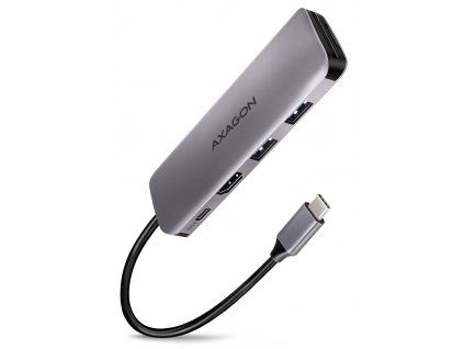 AXAGON hub USB-C / HMC-5 / USB 3.2 Gen1 / 1x USB-C / 2x USB-A / 1x HDMI / microSD/SD / 100W PD / 0,2m