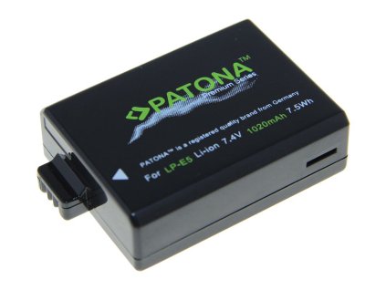PATONA baterie pro foto Canon LP-E5 1020mAh Li-Ion Premium