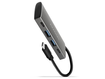 AXAGON hub USB-C SUPERSPEED / HMC-4G2 / USB 3.2 Gen2 / 2x  USB-C / 2x USB-A / 10GB/s / 0,13m