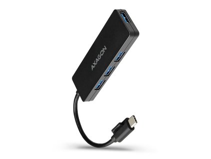 AXAGON SLIM hub USB-C / HUE-G1C / USB 3.2 Gen1 / 4x USB-A / 0,14m