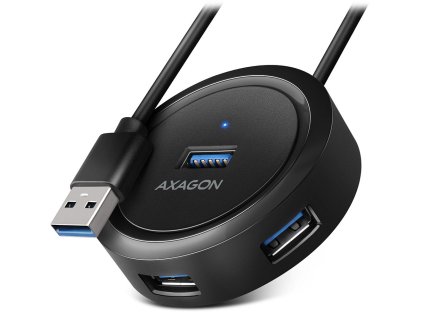 AXAGON hub USB-A / HUE-P1AL / USB 3.2 Gen1 / 4x USB-A / 1,2m